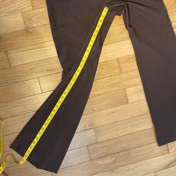 Michael Kors Gramercy Fit Wide Leg Dress pants in brown size 12 - Picture 11 of 13